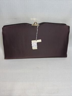 Vintage 1960s Mardane Burgundy Satin Evening Clutch NWT Never Been Used!